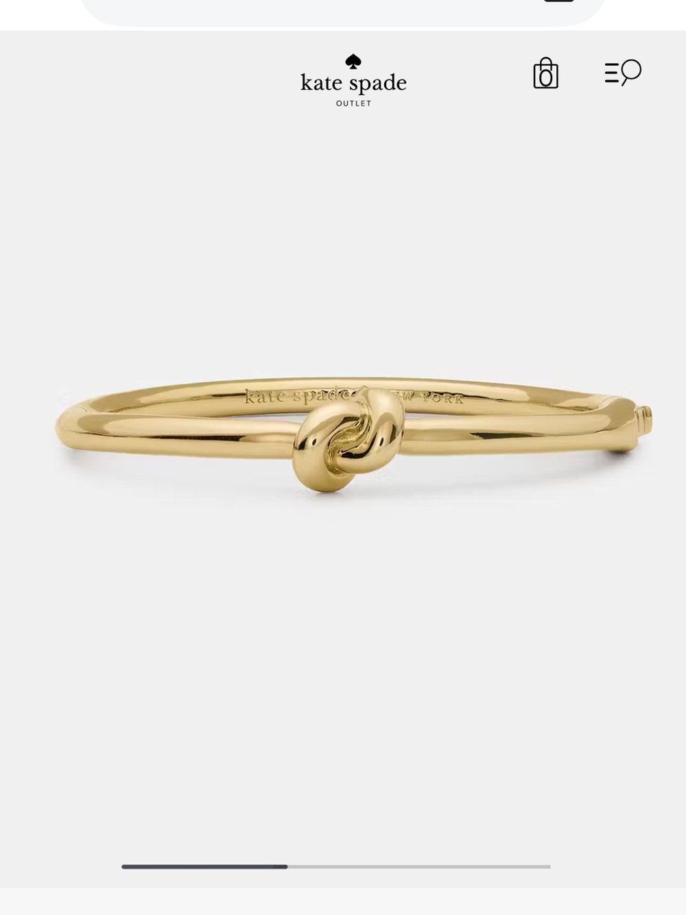 Kate Spade Knot Hinge Bangle